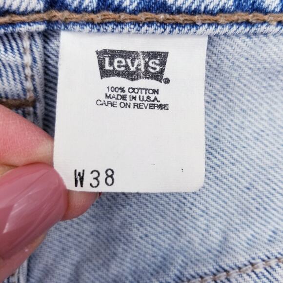 *VINTAGE* LEVI'S SilverTab Loose Fit 1997 Denim Shorts - Size 38 - Picture 10 of 12